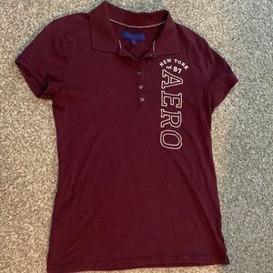 Maroon Aeropostale collared shirt. Size Large.